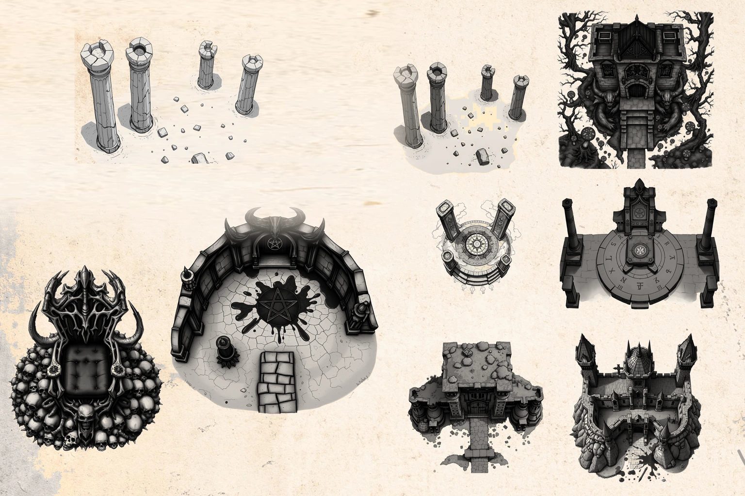 Mythical Places Map Brushes product preview 3