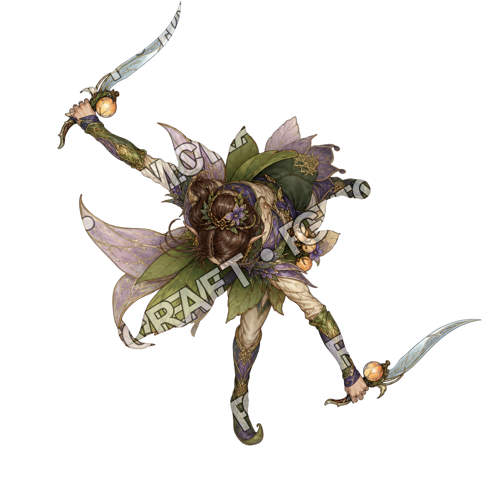 Feywild Ferry Petal Duelist top-down token preview