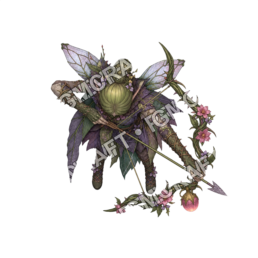 Feywild Ferry Thorn Archer top-down token preview