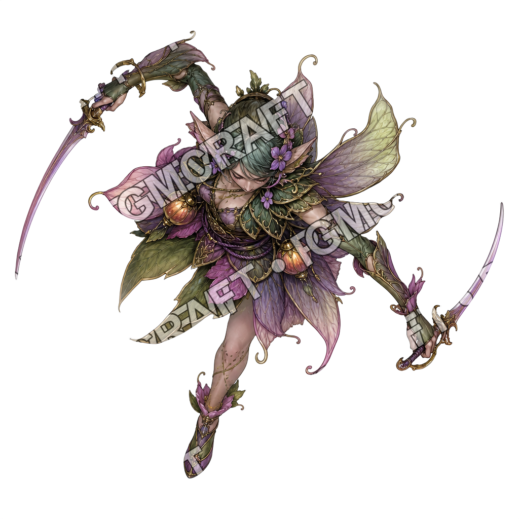 Feywild Pleasure Barge Petal Duelist top-down token preview