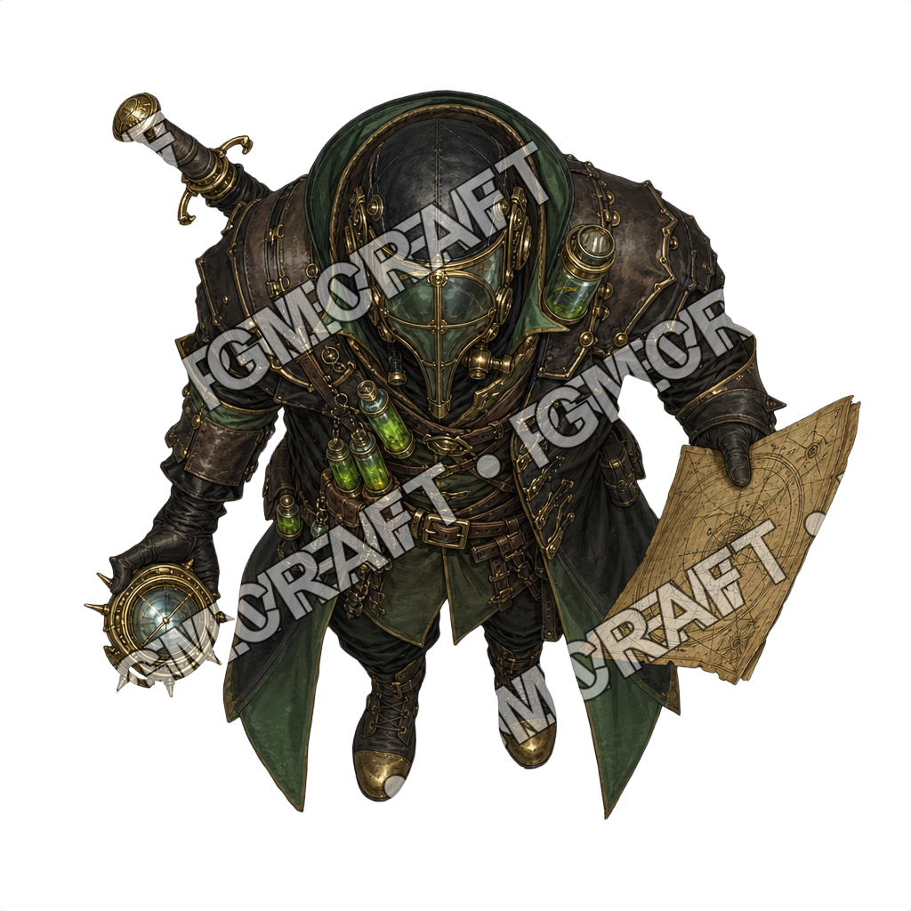 Floating Apothecary Garden Glass Mask Navigator top-down token preview