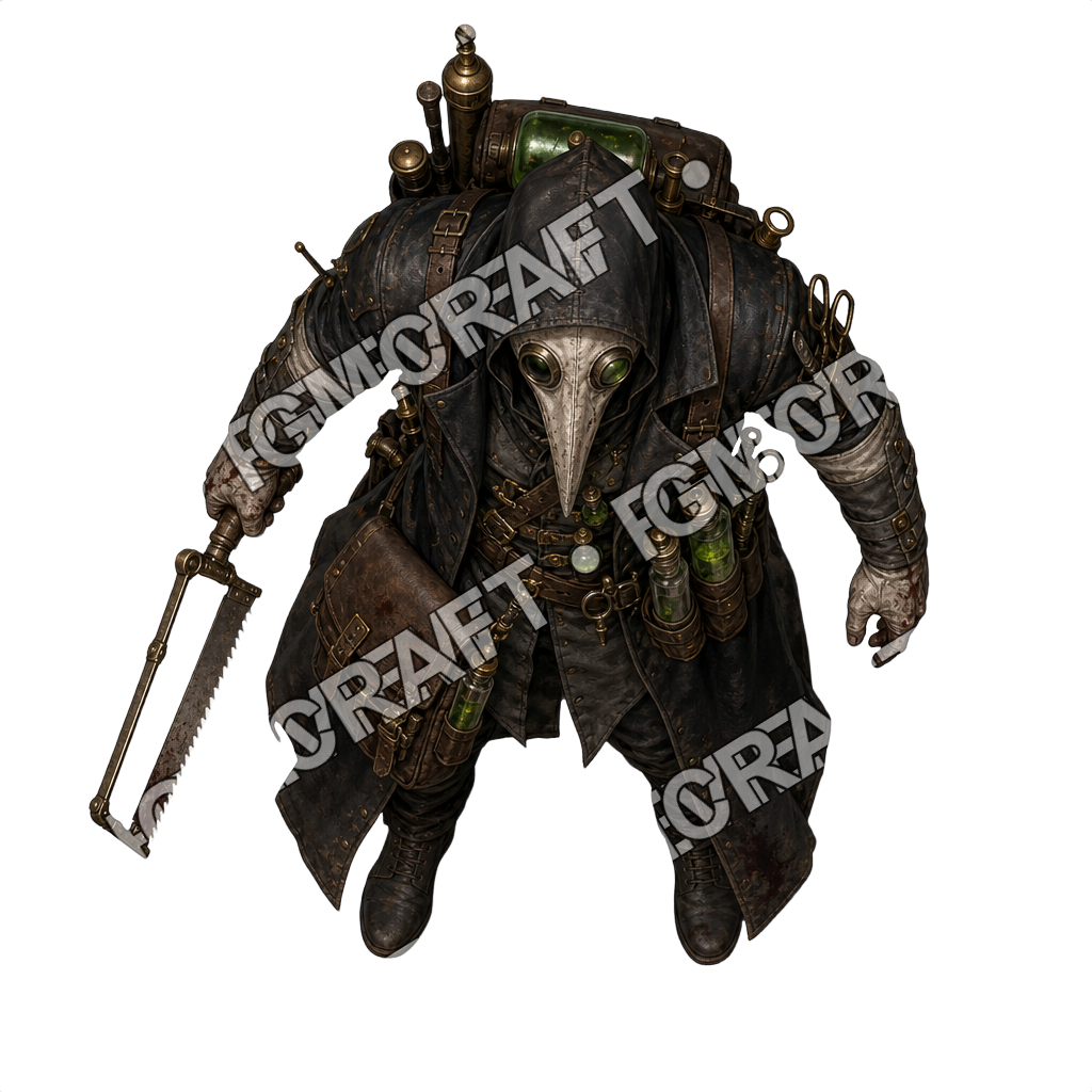 Floating Apothecary Garden Vivisection Surgeon top-down token preview