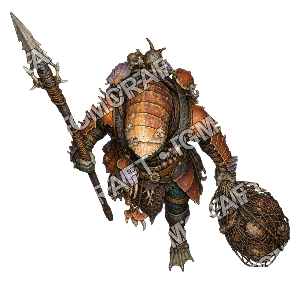 Giant Hollowed Out Pumpkin Boat Reef Hunter top-down token preview
