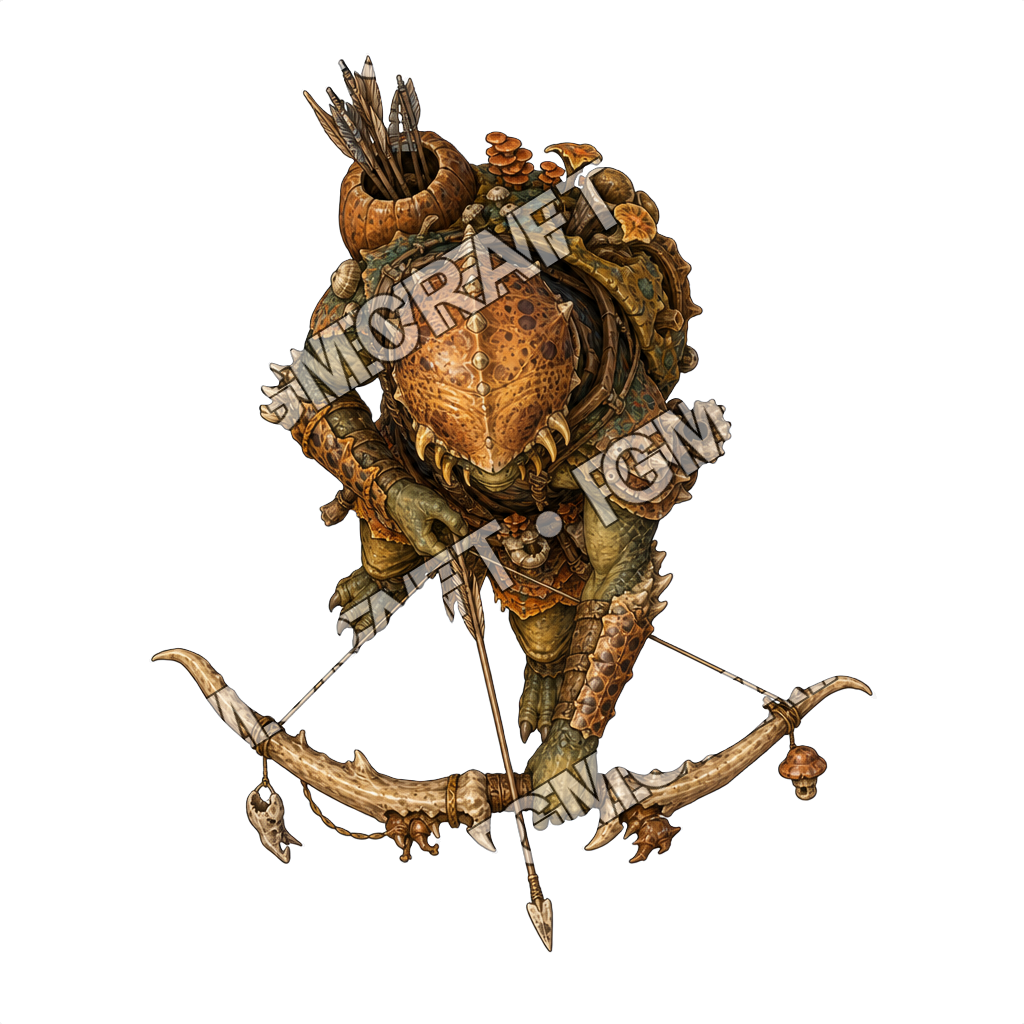 Giant Hollowed Out Pumpkin Boat Shell Archer top-down token preview