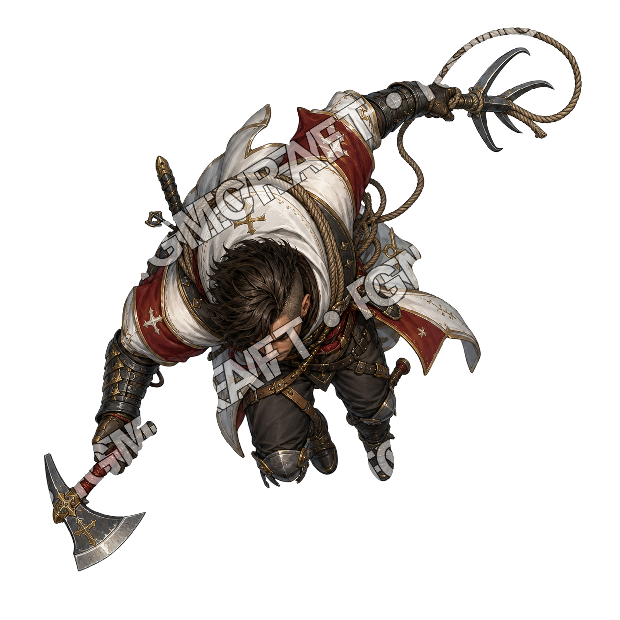 Holy Cathedral Ship Deckhand Raider top-down token preview