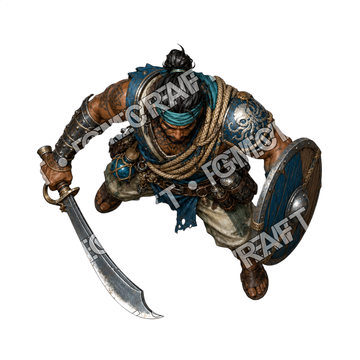 Island Raft Marine top-down token preview
