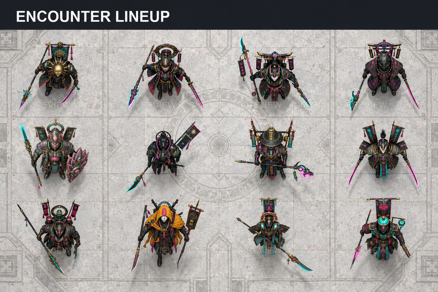 Neon Shrine Sentinels product preview 1