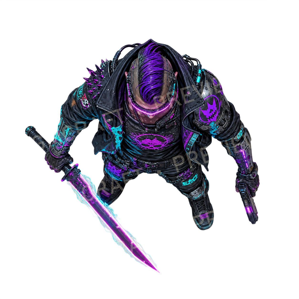 Plasma Machete Duelist Topdown Token (1) top-down token preview