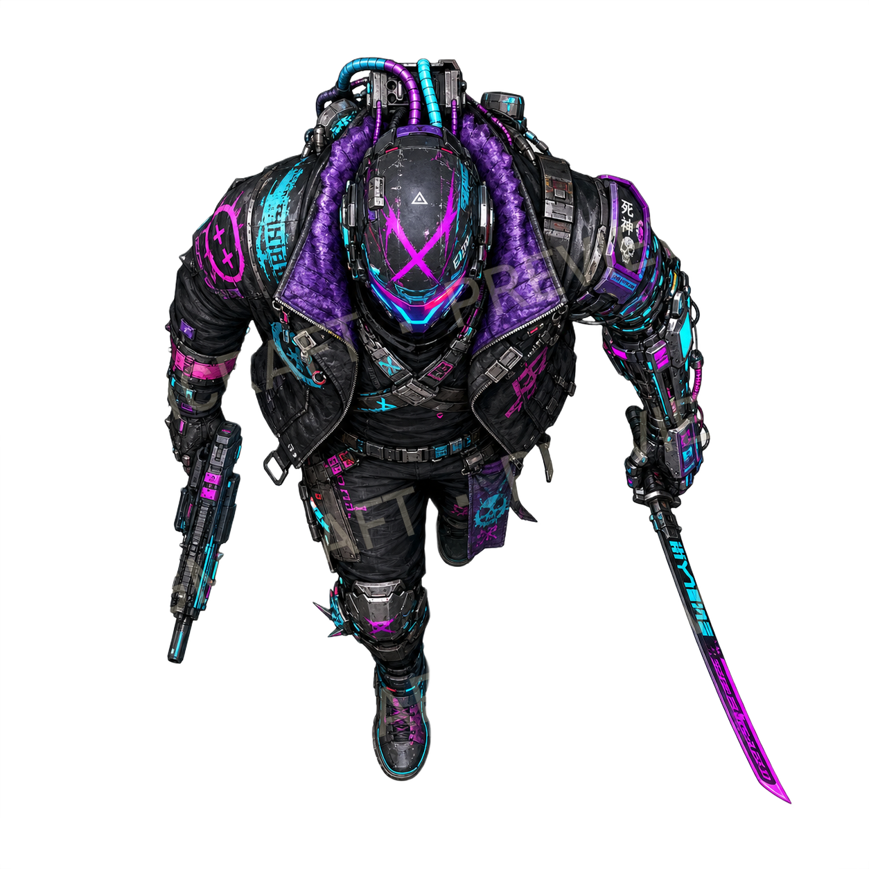 Patchwork Mech Pilot top-down token preview