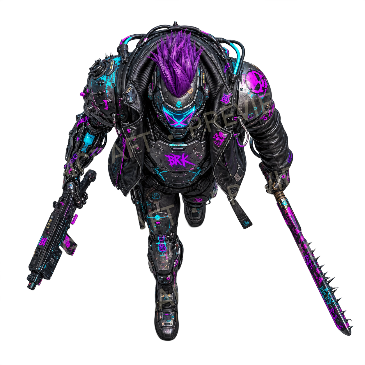 Exosuit Breaker top-down token preview