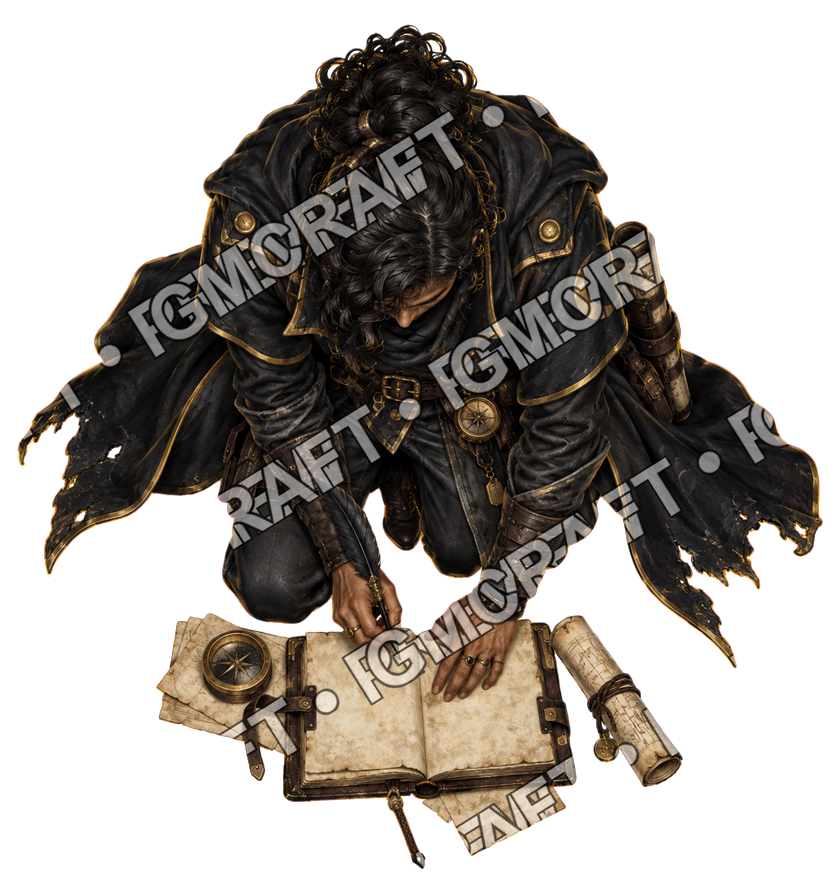 Pirate Ocean 0030 Quartermaster Umbra Total Eclipse Topdown Token top-down token preview