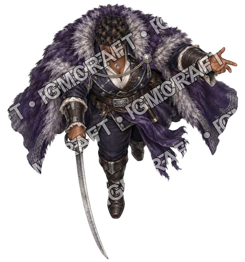 Pirate Ocean 0033 First Officer Kael Full Moon Topdown Token top-down token preview