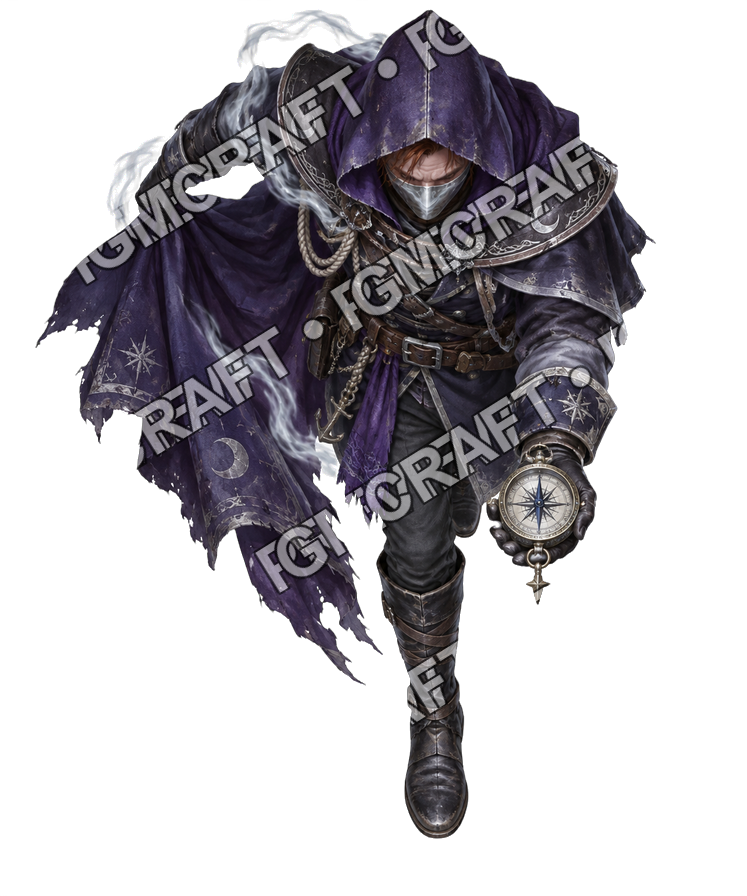 Pirate Ocean 0037 Mist Pilot Full Moon Topdown Token top-down token preview