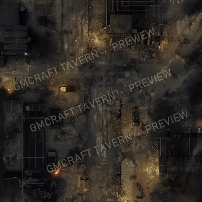 Aperçu de la battlemap Decrepit Nuclear P
