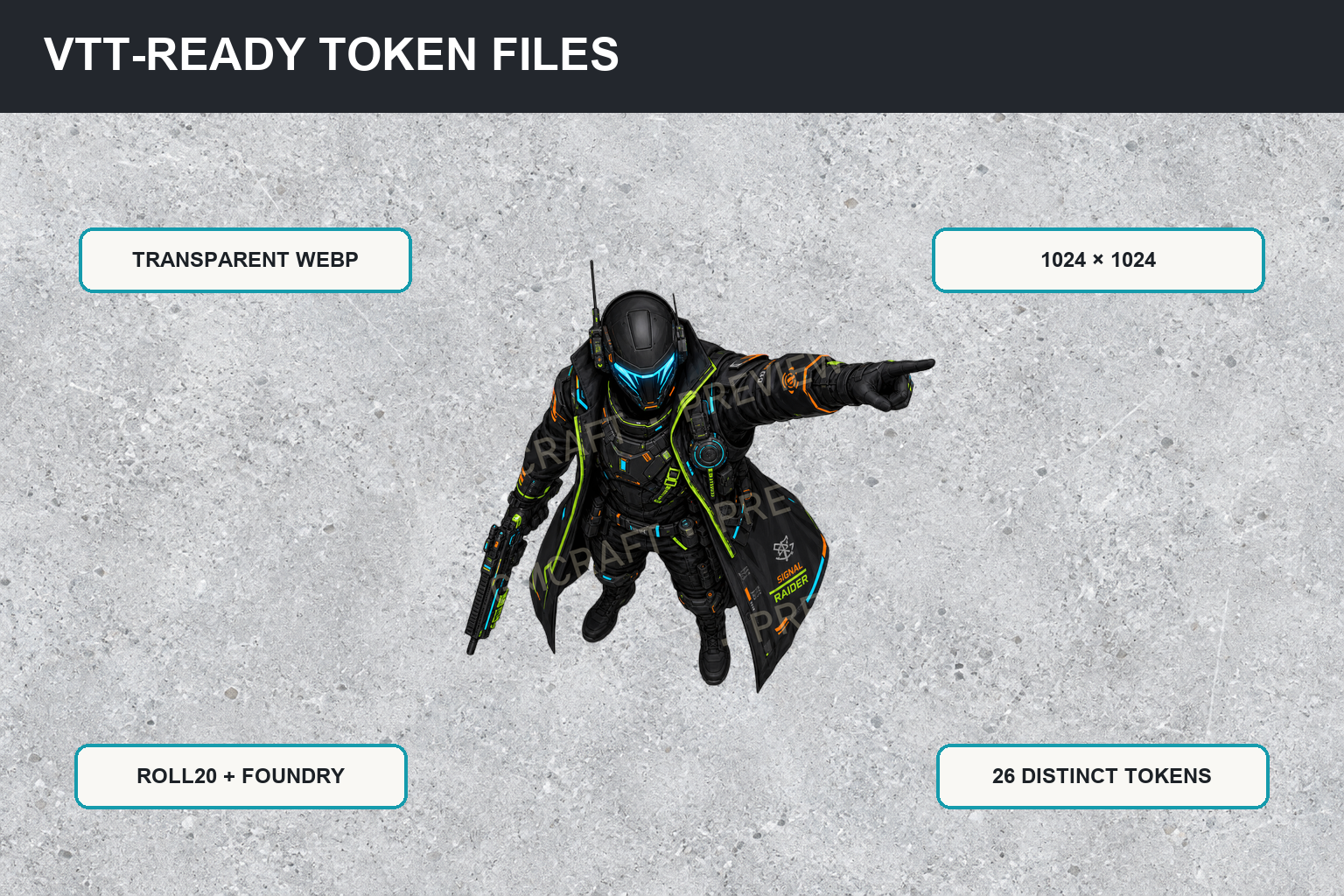 Obsidian Signal Raiders product preview 2
