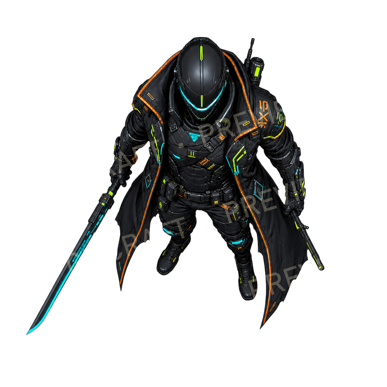 Blackout Duelist top-down token preview