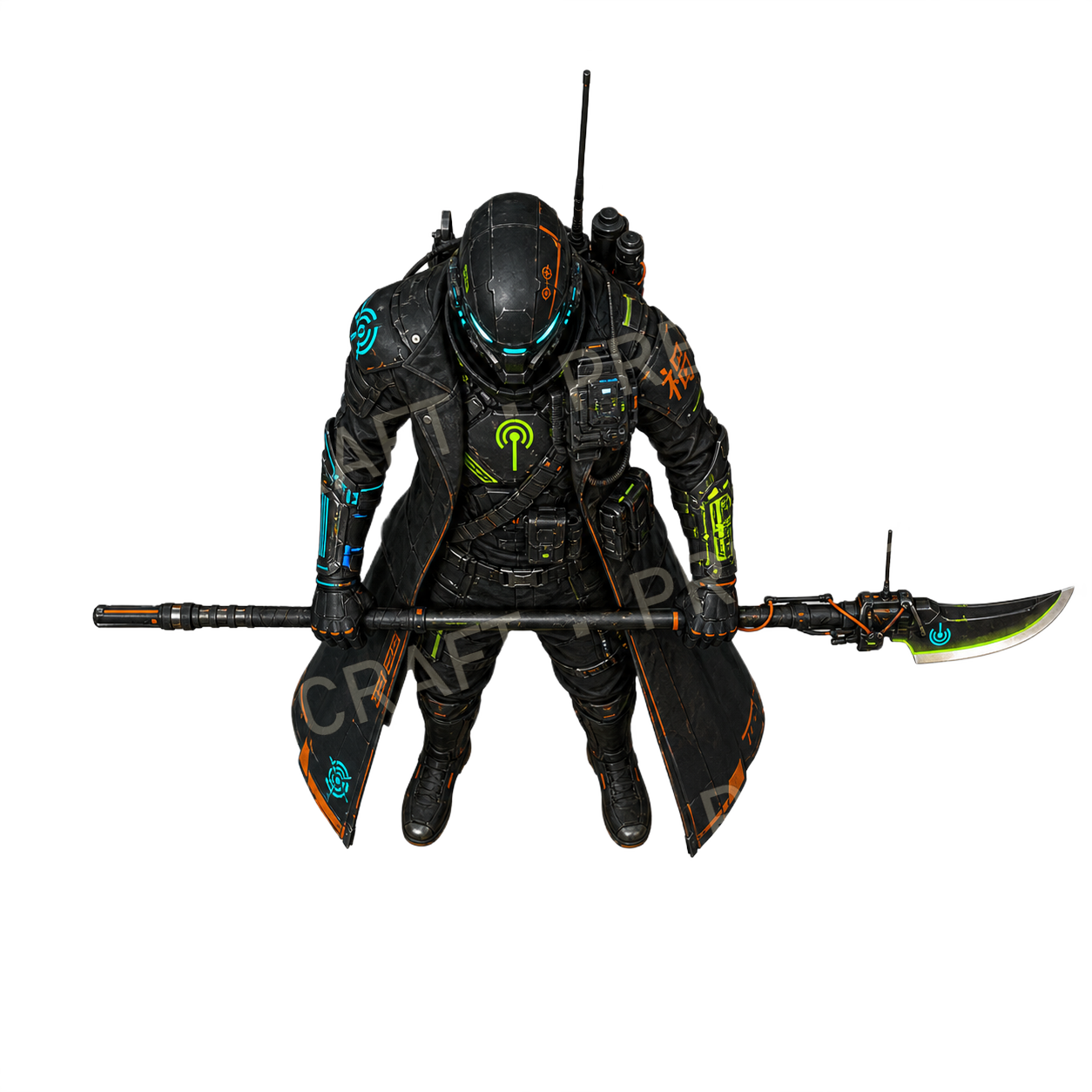 Antenna Naginata Sentinel top-down token preview