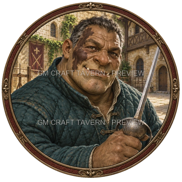 Aperçu du token vu du dessus de Varka Ashfield - Guerrier
