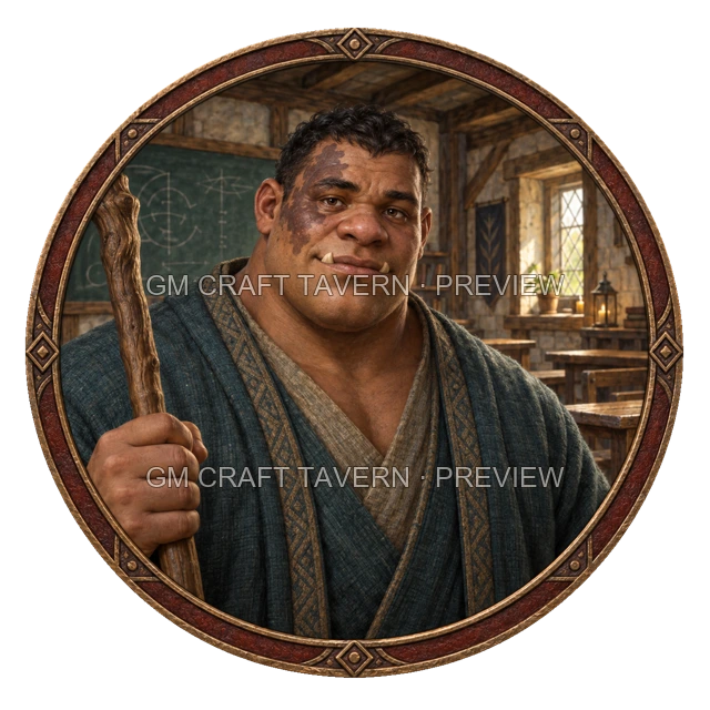 Aperçu du token vu du dessus de Besha Ironwell - Magicien