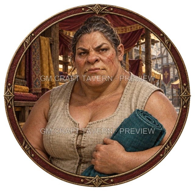 Aperçu du token vu du dessus de Durg Birchhaven - Marchand
