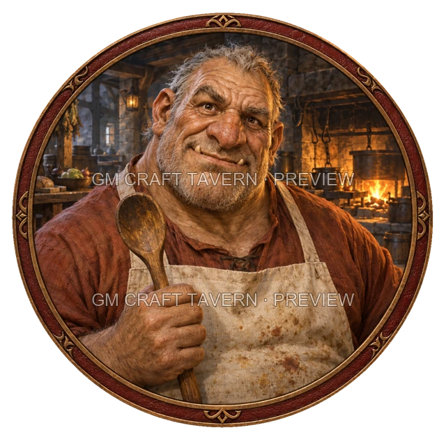 Morga Westmere - aperçu de token d’aubergiste vu du dessus