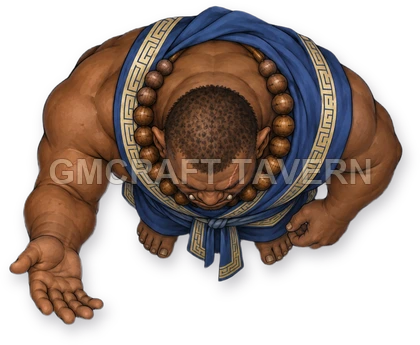 Aperçu du token vu du dessus de Besha Ashfield - Moine