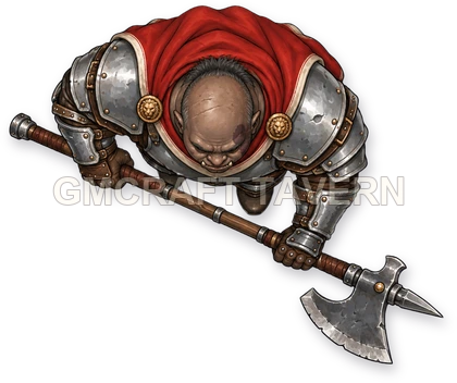 Varka Redcliff - aperçu de token de combattant vu du dessus