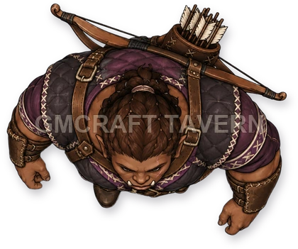 087 · Enemy 05 - Enemy Archer top-down token preview
