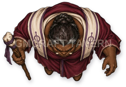 093 · Enemy 11 - Cult Priest top-down token preview
