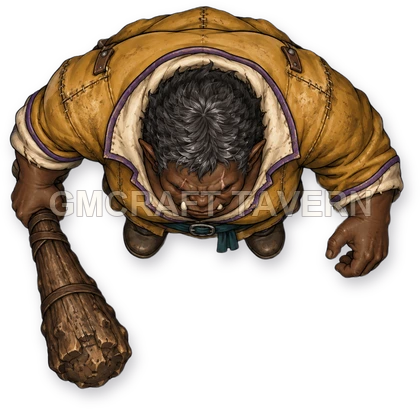 105 · Enemy 23 - Slaver Warden top-down token preview