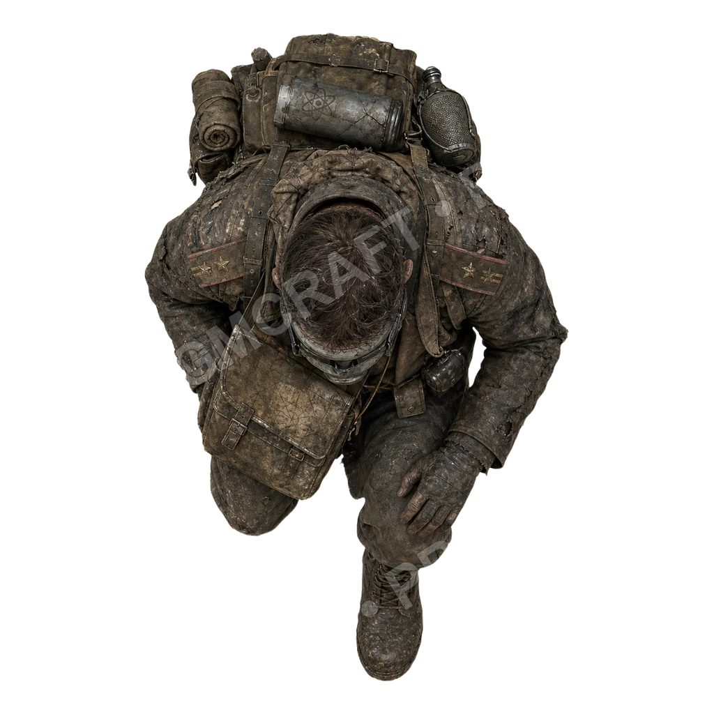 Old Government Soldiers 03 top-down token preview