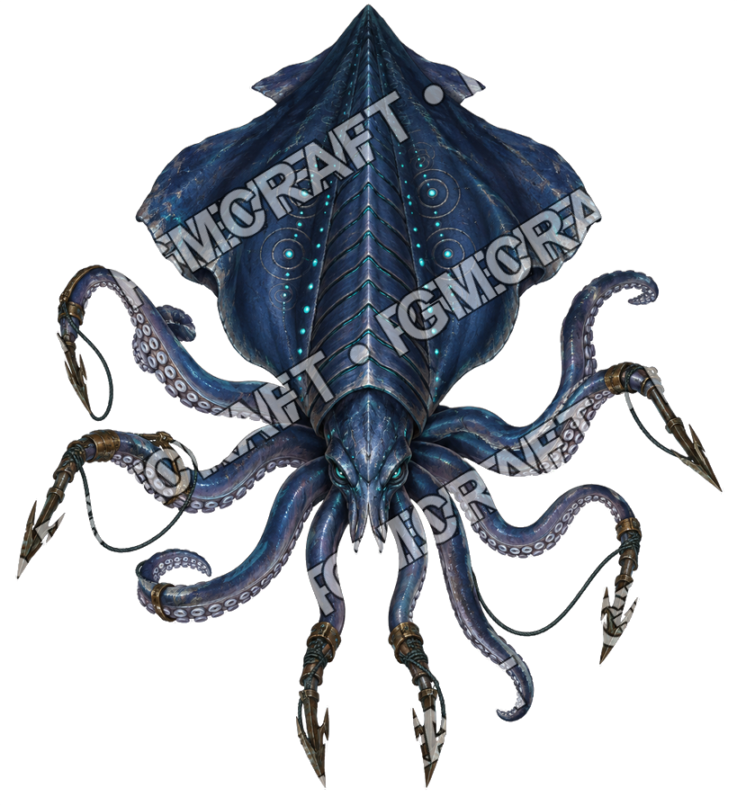 Pirate Ocean 0329 Vampire Squid Hunt Lens Topdown Token top-down token preview