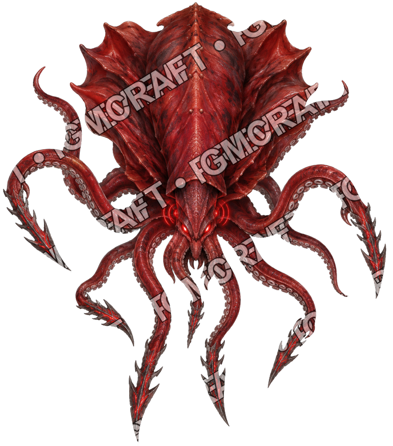 Pirate Ocean 0332 Vampire Squid Frenzy Lens Topdown Token top-down token preview