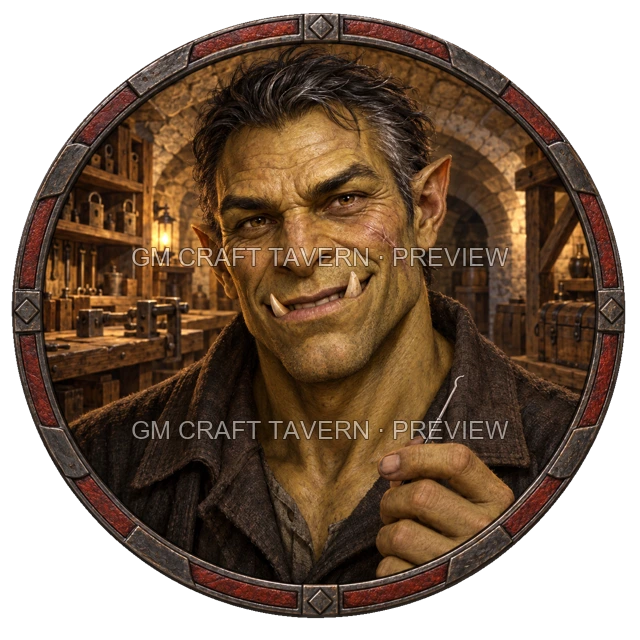 Aperçu du token vu du dessus de Varka Duskford - Roublard