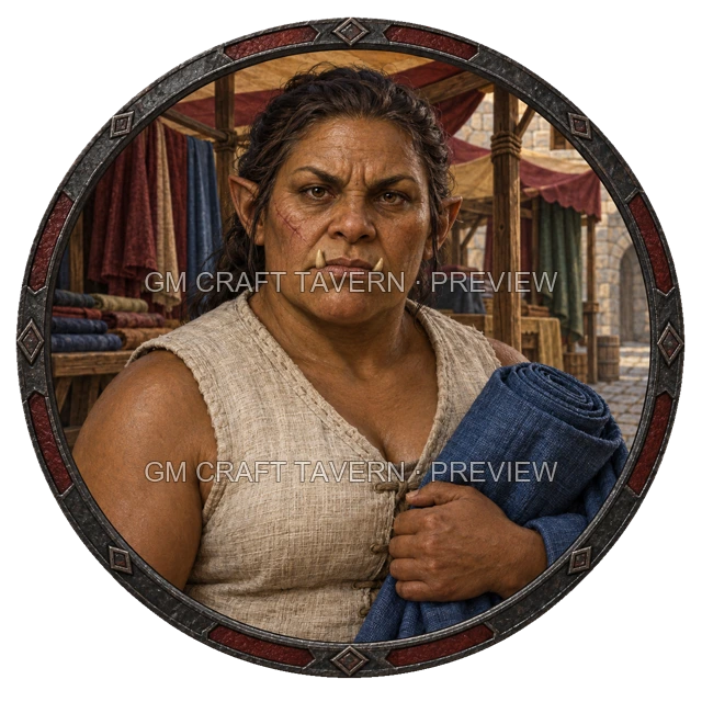 Aperçu du token vu du dessus de Durg Birchhaven - Marchand