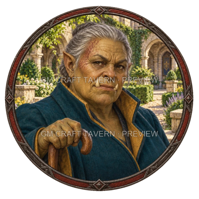 Urdan Oakbend - aperçu de token de noble vu du dessus