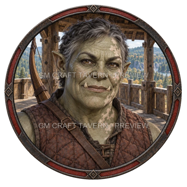 Urdan Redcliff - aperçu de token de combattant vu du dessus