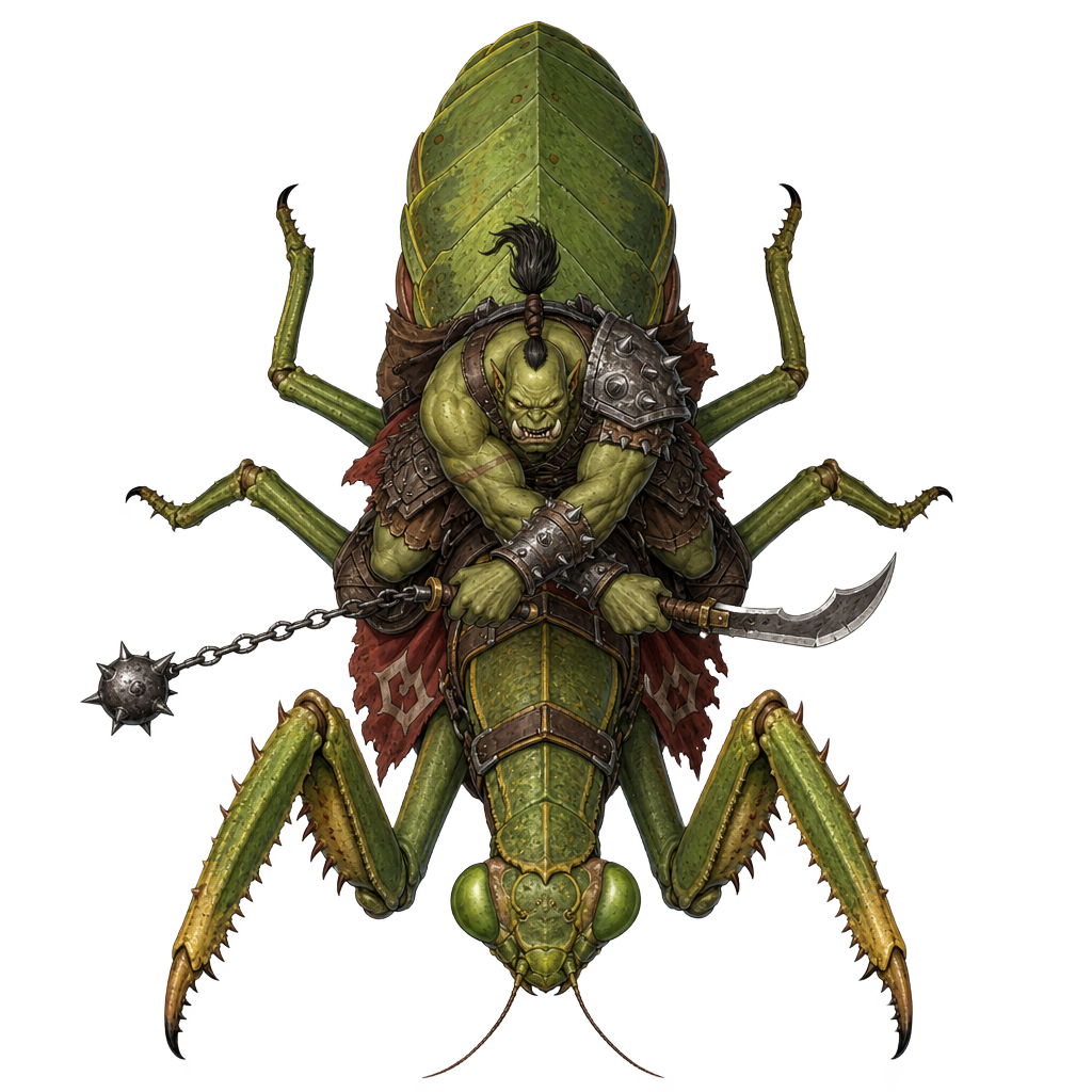 Mantis Gladiator top-down token preview