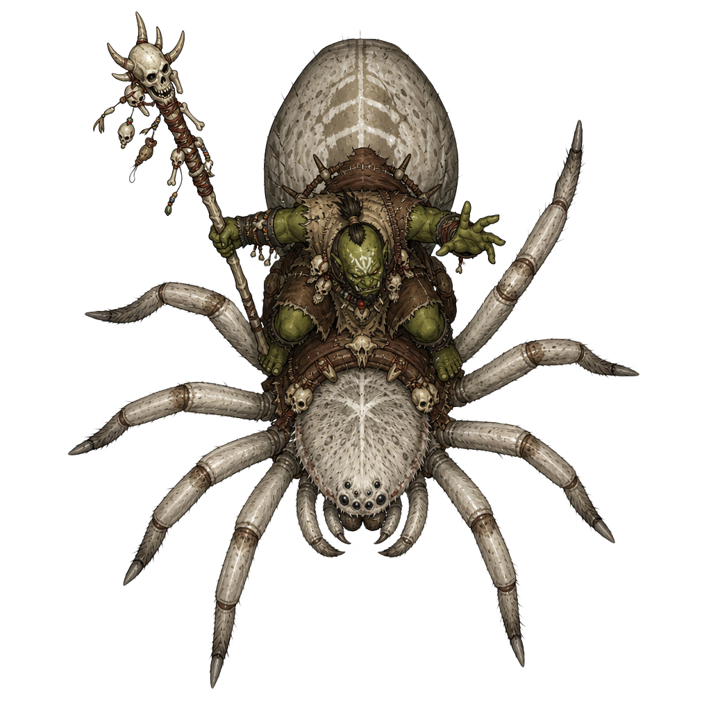 Spider Shaman top-down token preview