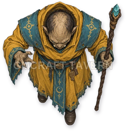 043 · Enemy 18 - Undead Mage top-down token preview