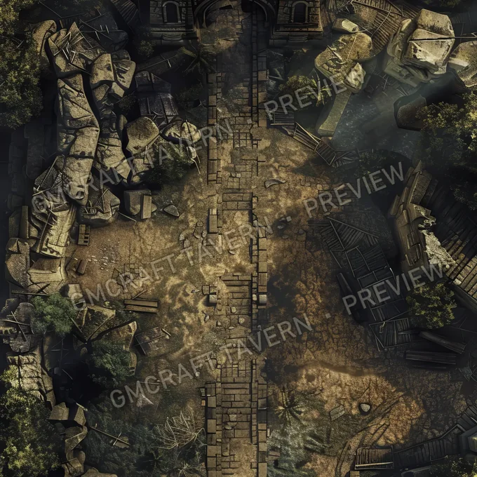Aperçu de la battlemap Battlemap Fall