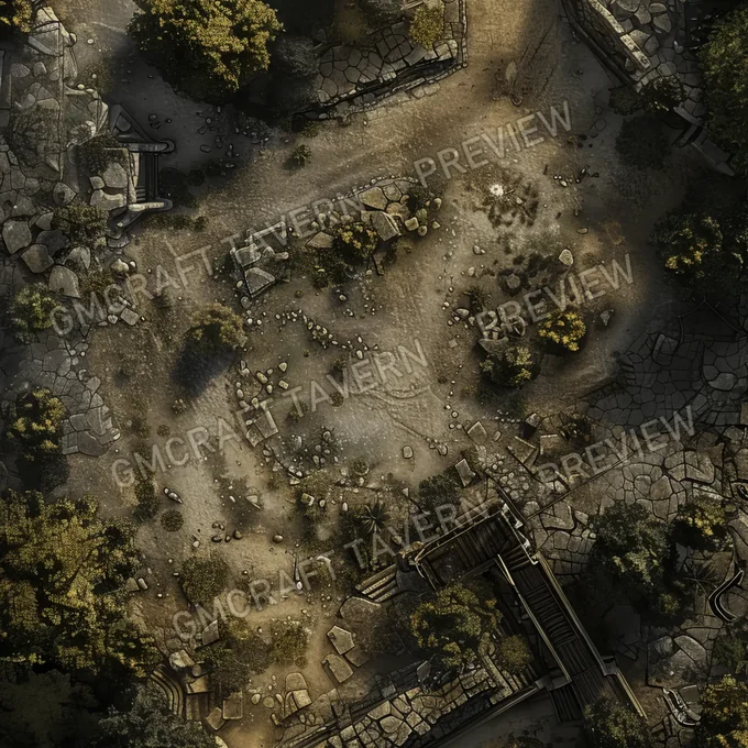 Aperçu de la battlemap Battlemap Fall