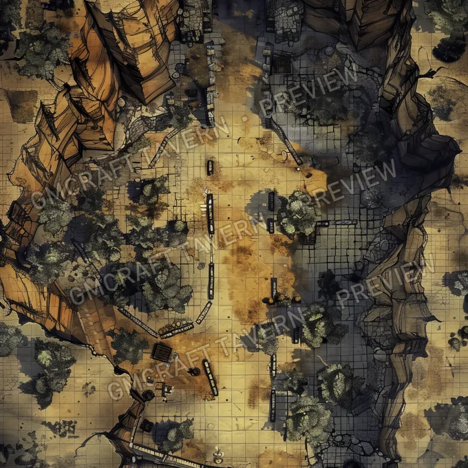Aperçu de la battlemap Battlemap Fall