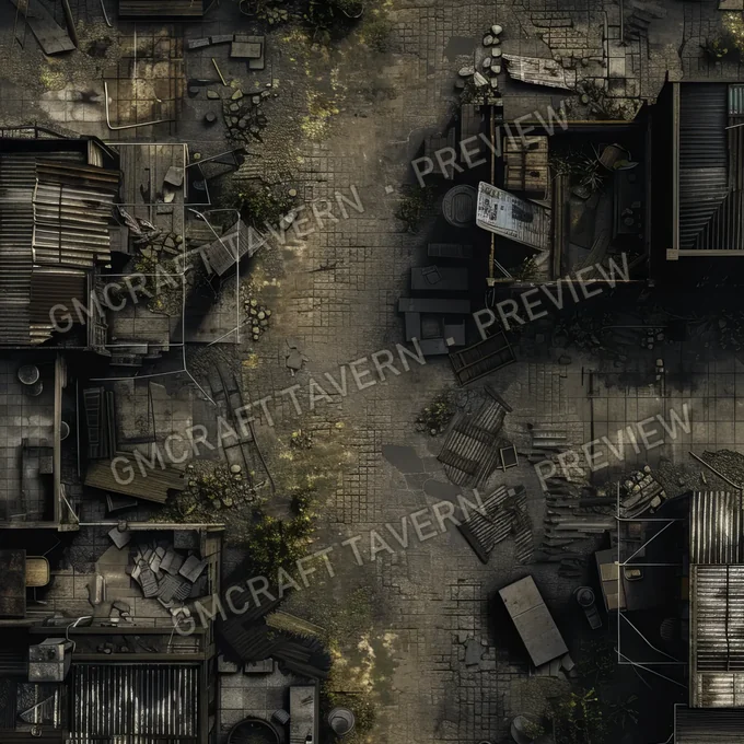 Aperçu de la battlemap Abandonned