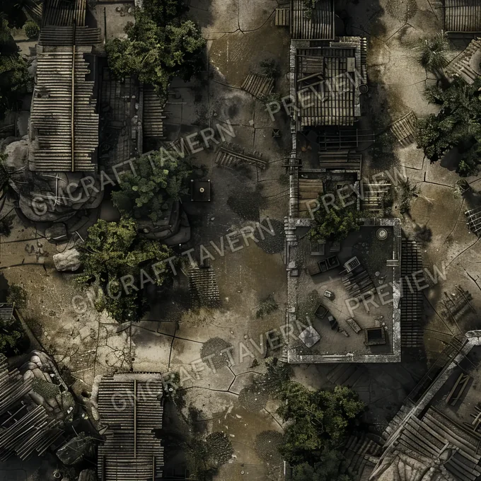 Aperçu de la battlemap Abandonned Battlemap Fal
