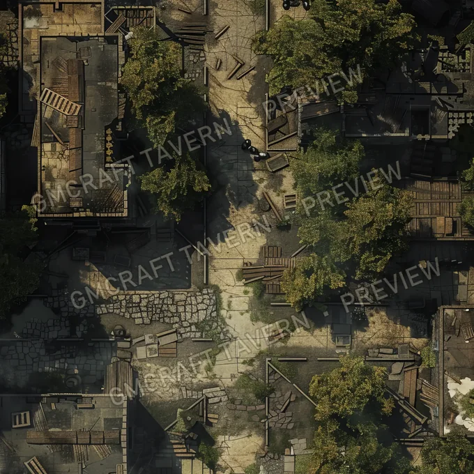 Aperçu de la battlemap Abandonned Battlemap Fal