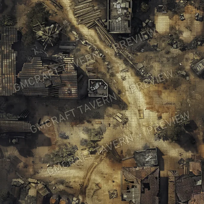 Aperçu de la battlemap Abandonned Battlemap Fal