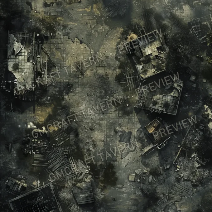 Aperçu de la battlemap Abandonned Battlemap Fal