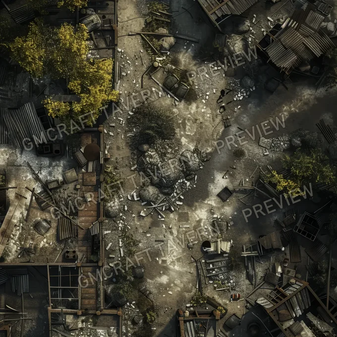 Aperçu de la battlemap Abandonned Battlemap Fal