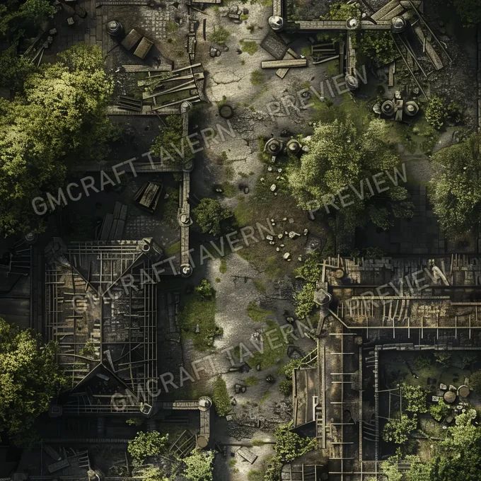 Aperçu de la battlemap Abandonned